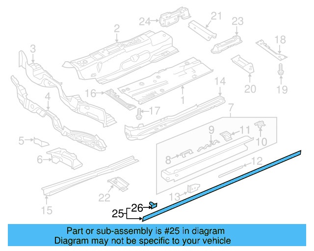 Lower Seal Strip 3CN-837-119-5AP