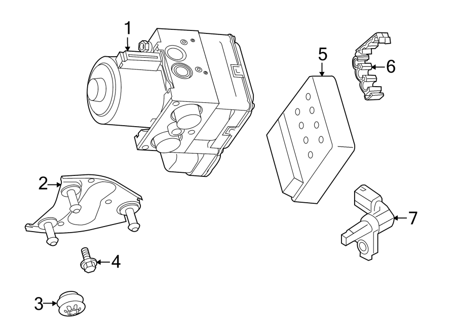 ABS Control Unit 7P0-614-517-H-BEF - View 3