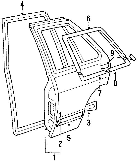 Body Side Molding 193-853-754-F-2BC