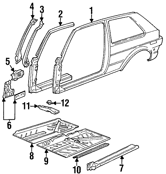 Seat Support Bracket 443-803-242