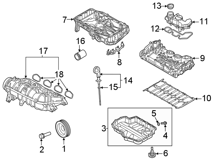 Engine Crankcase Vent Valve Seal 05E-103-517-J - View 2