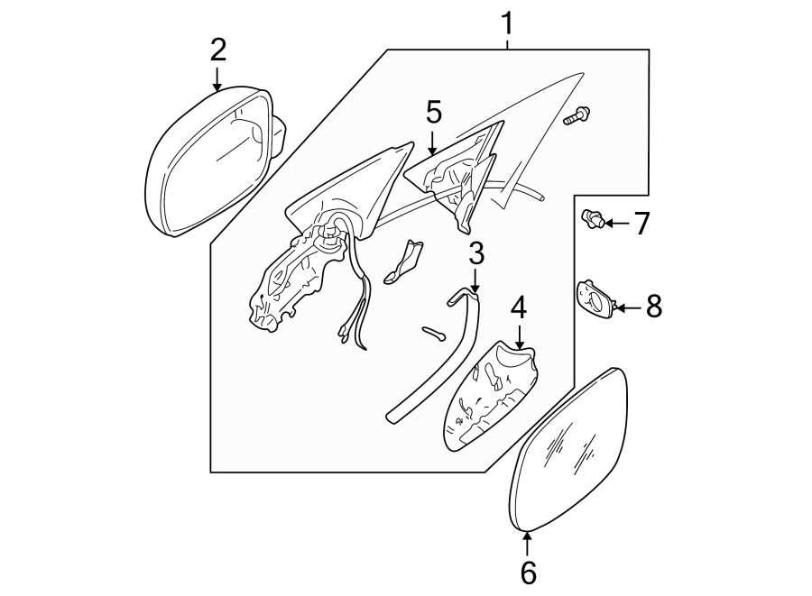 Door Mirror Bracket 1J0-857-689 - View 4