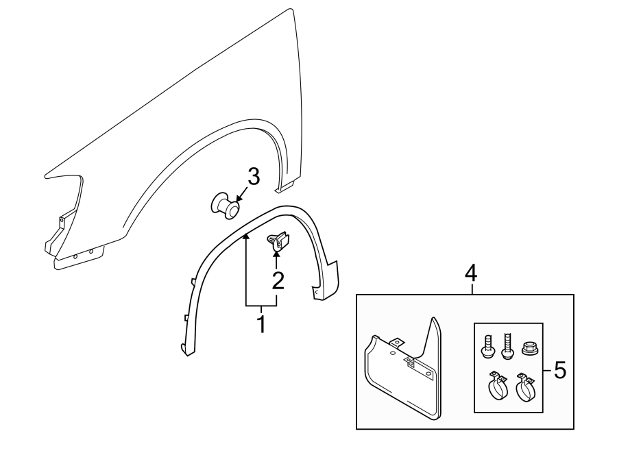 Wheel Opening Molding 5N0-854-732-B-9B9 - View 2