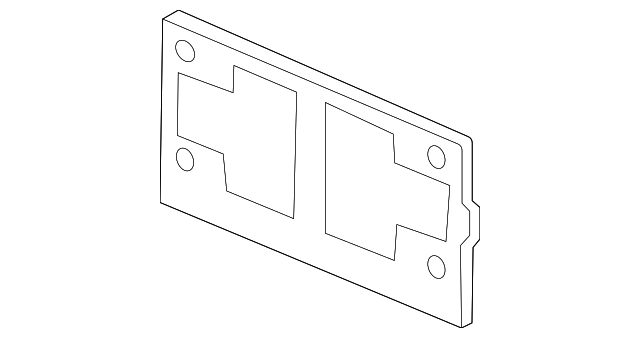 License Bracket 3CM-807-287-9B9 - View 2