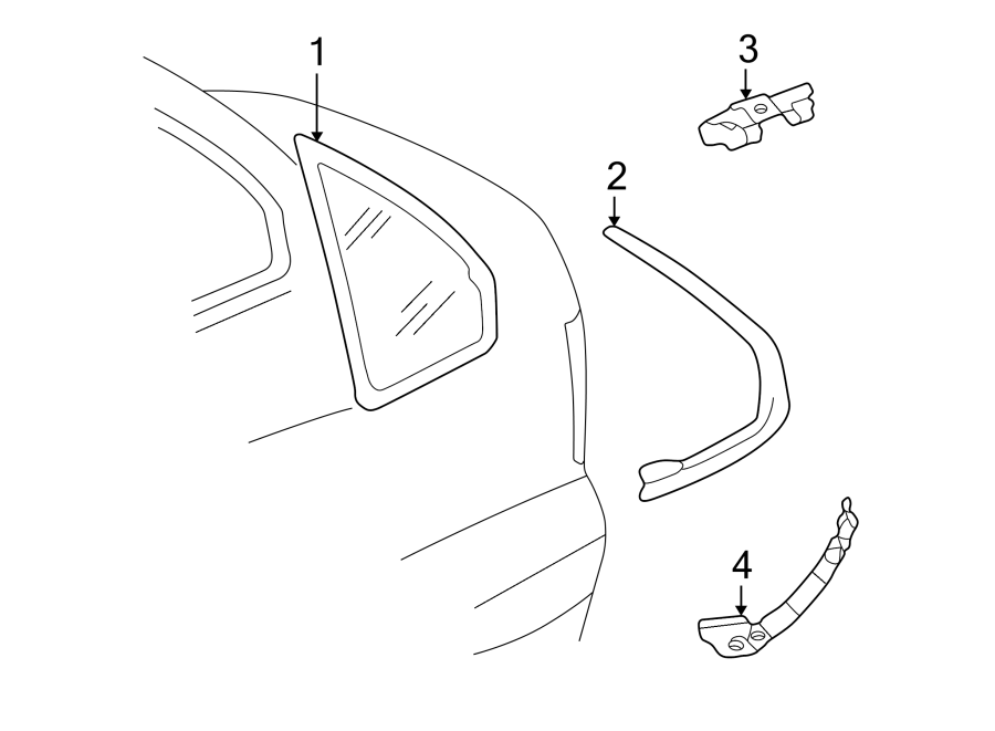 Molding Retainer 3B5-853-929-H - View 4