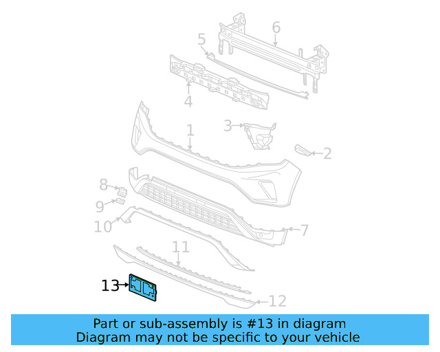 License Bracket 3CM-807-287-9B9 - View 5