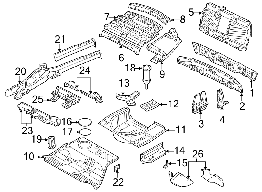 Side Member Assembly 3B0-803-401-N - View 3