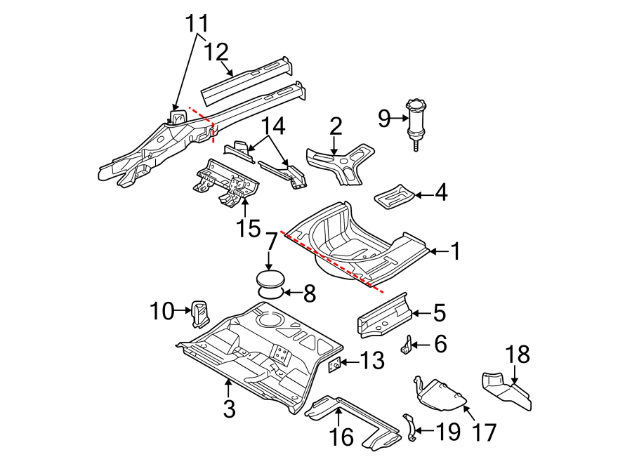 Spare Tire Retainer 3B5-803-899-AA - View 2