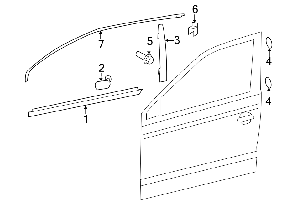 Frame Molding 1K5-837-644-B - View 3