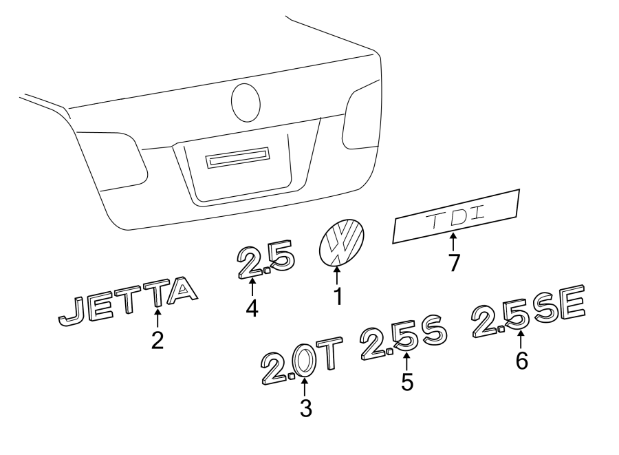 Nameplate 1K9-853-675-H-739 - View 3