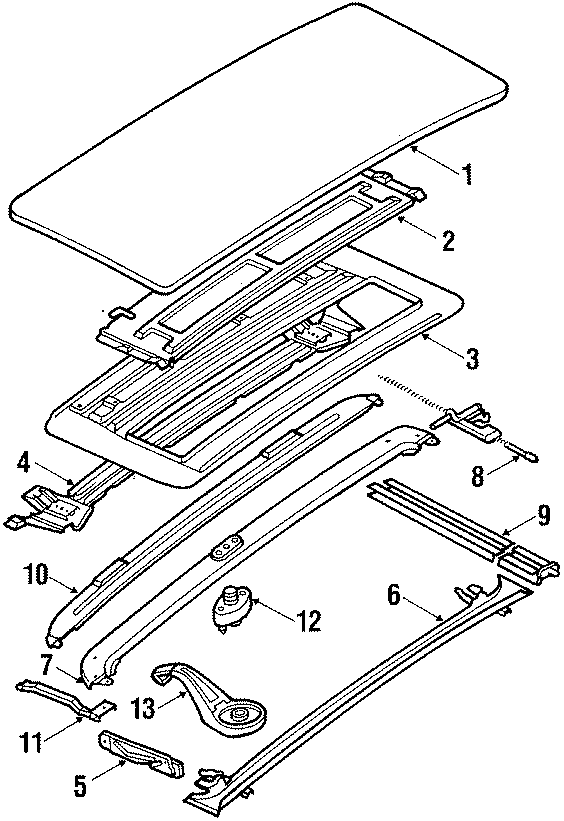 Air Deflector Hinge 443-877-682-D