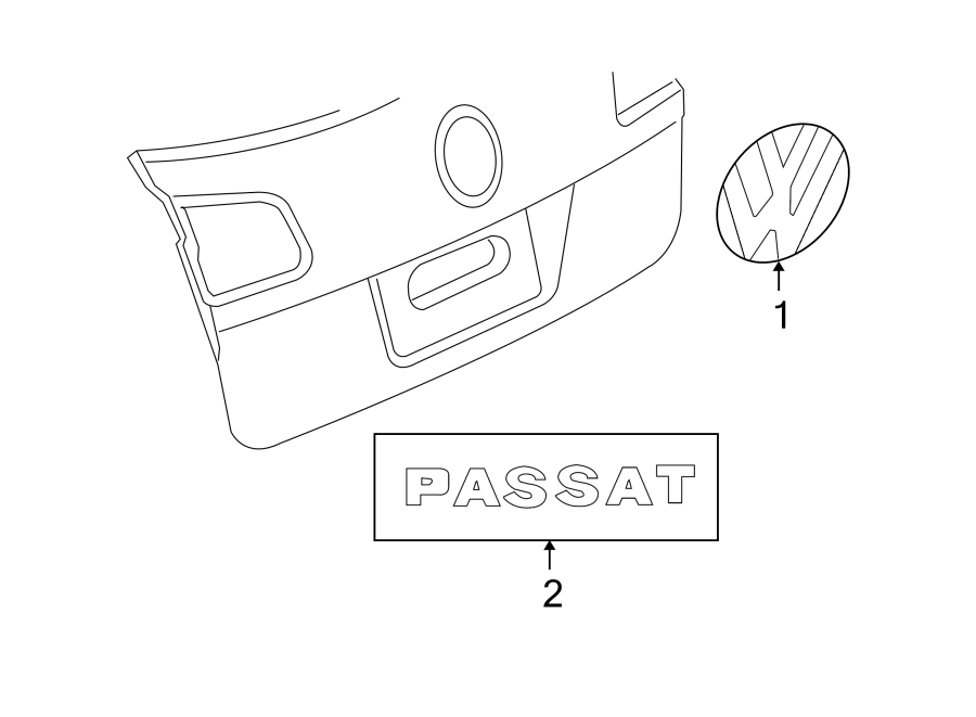 Emblem 3C9-853-630-B-ULM - View 8