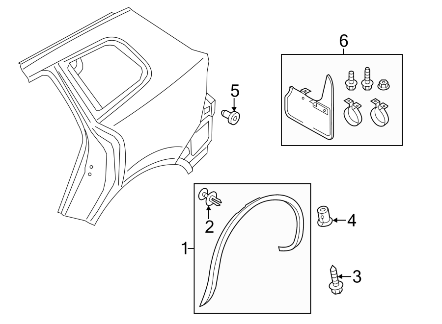 Wheel Opening Molding 7P6-854-820-B-9B9 - View 4
