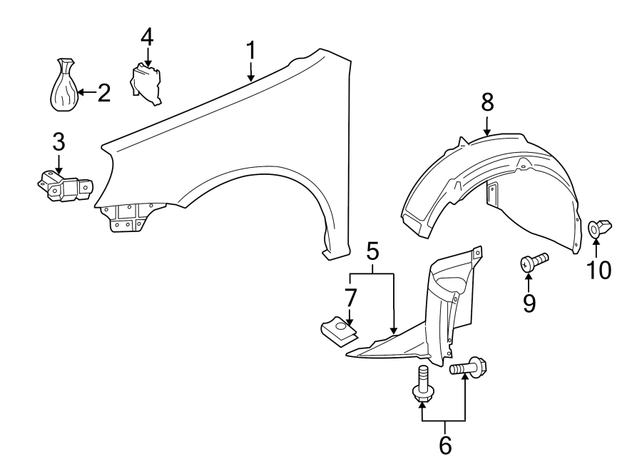 Fender Liner 5K0-805-977 - View 3