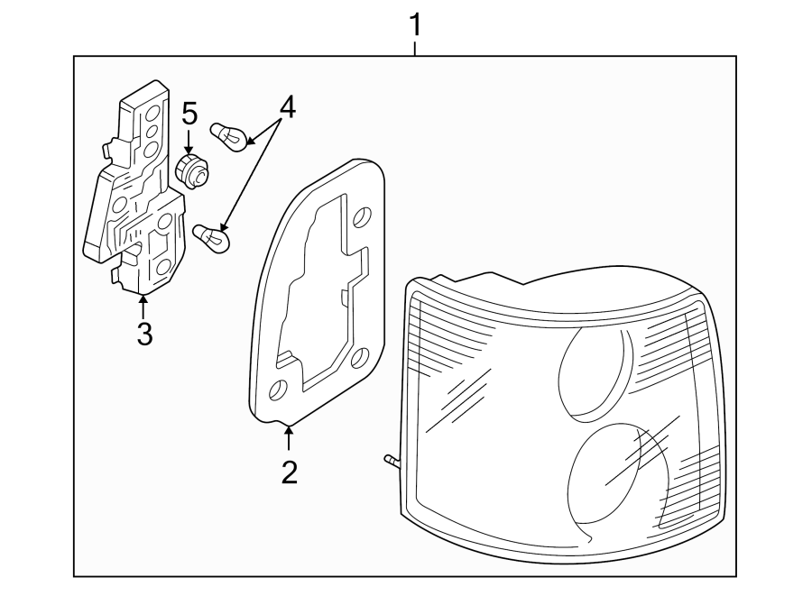 Tail Lamp Assembly 3B7-945-095-G - View 3