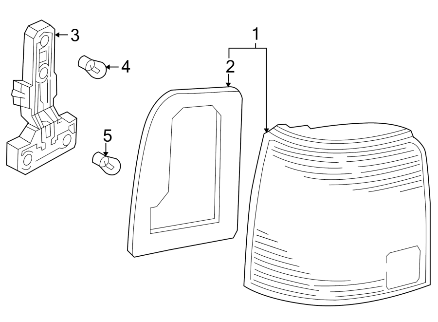 Tail Lamp Assembly Gasket 3B9-945-191 - View 2