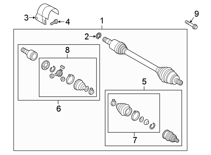 Inner Joint Assembly 5QM-498-103-D - View 9