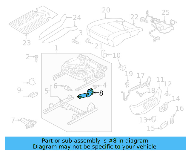 Adjust Motor 3QF-959-247-A - View 8