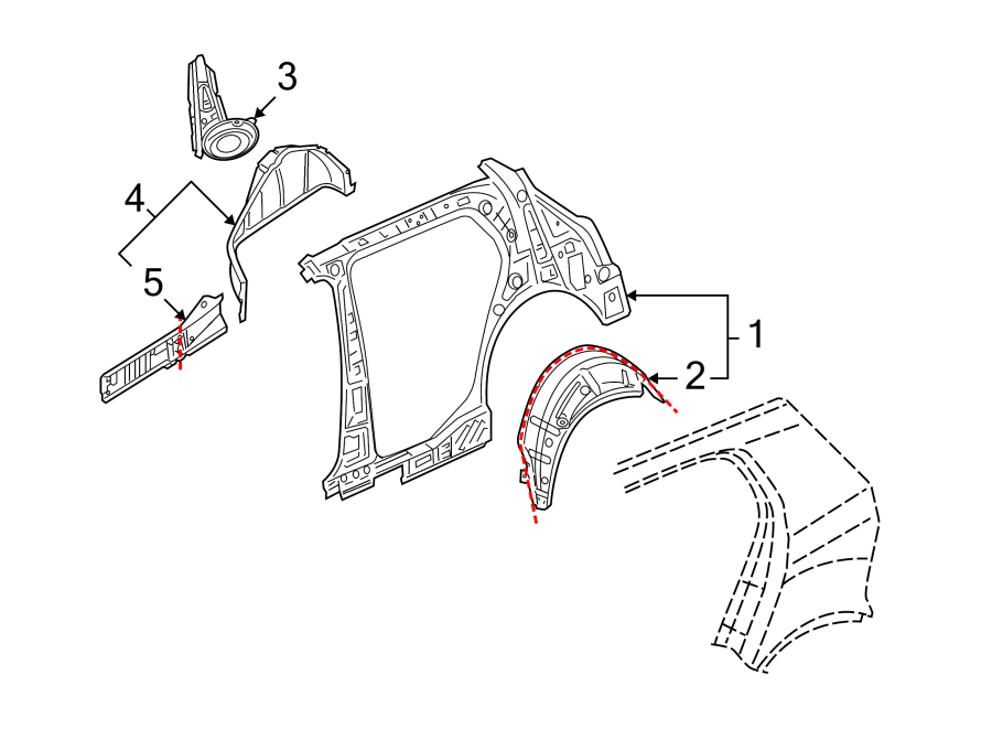 Inner Panel 5K4-809-404-B - View 3