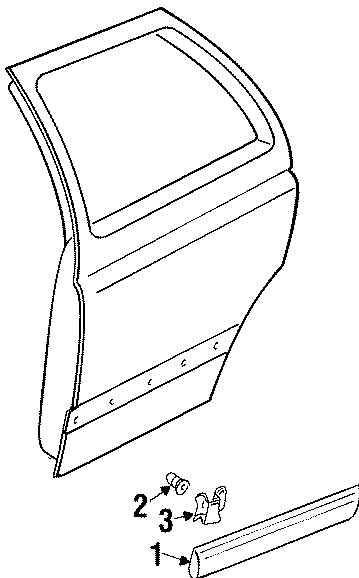 Molding 1H4-853-754-B41