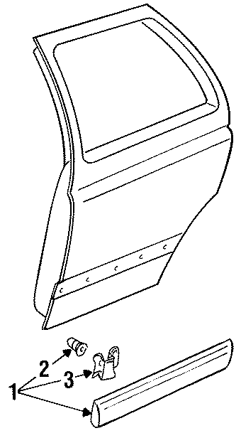 Molding 1H4-853-754-B41 - View 2