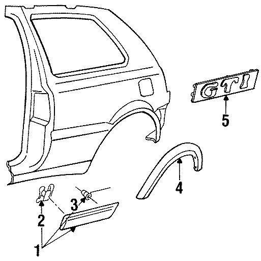 Side Molding 1H3-853-536-B41