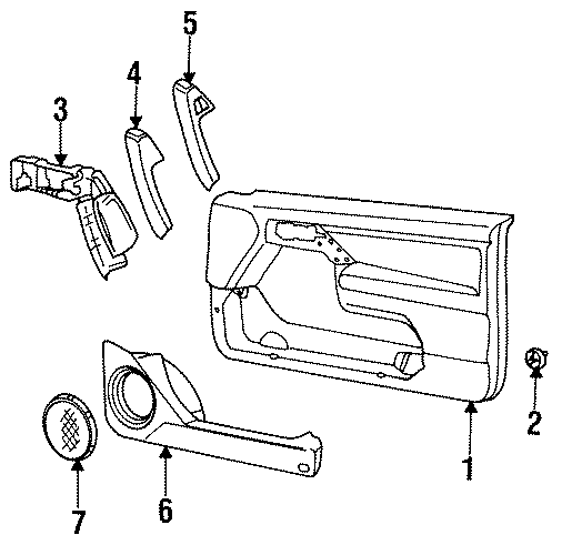 Door Trim Panel 1HM-867-012-AJ-BKH