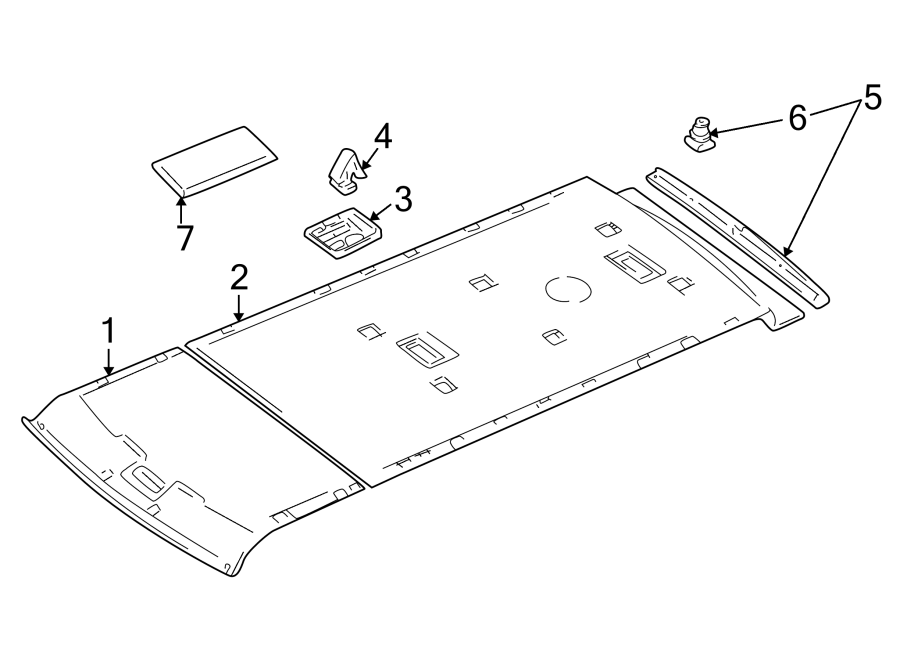 Rear Header Trim 705-867-625-A-6XH - View 2