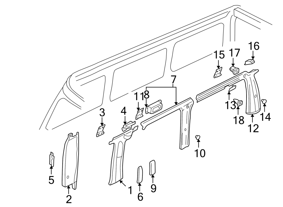 Rear Trim 705-867-245-A-6PE - View 3