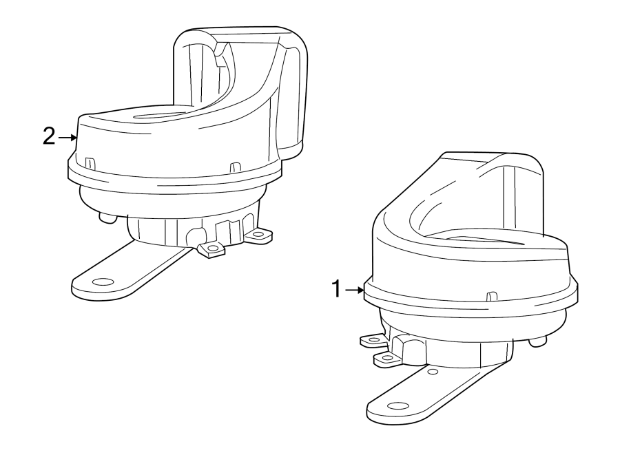 High Note Horn 7B0-951-223-B - View 2