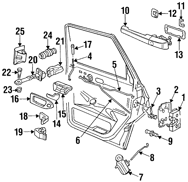 Lock Actuator 357862153B - View 2