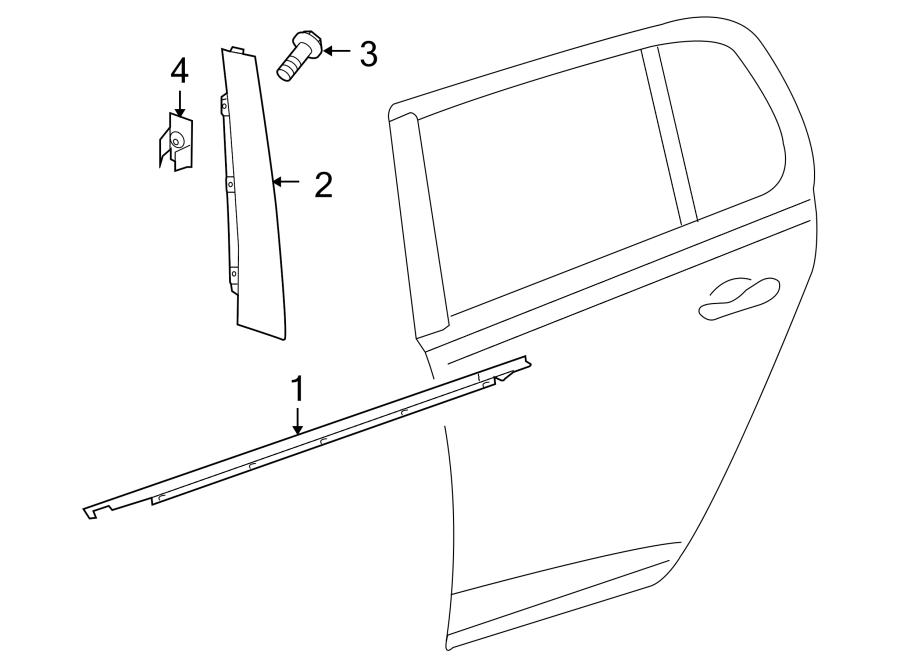 Frame Molding 5K6-839-902-B-041 - View 5