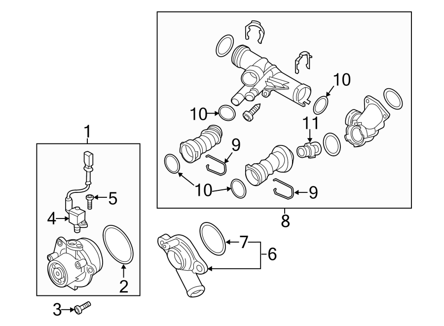 Engine Coolant Thermostat 04L-121-113-D