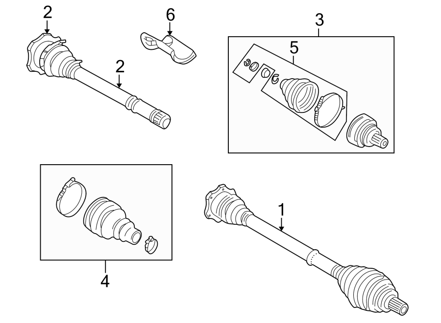 Inner Joint Assembly 8D0-407-451-GX - View 2