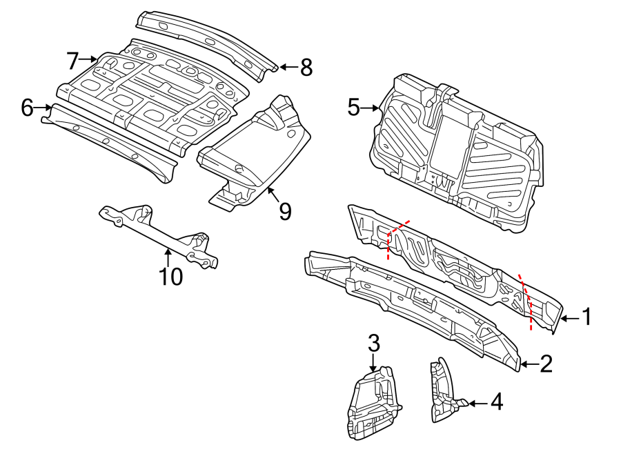 Rear Body Panel 3B5-813-301-C - View 5
