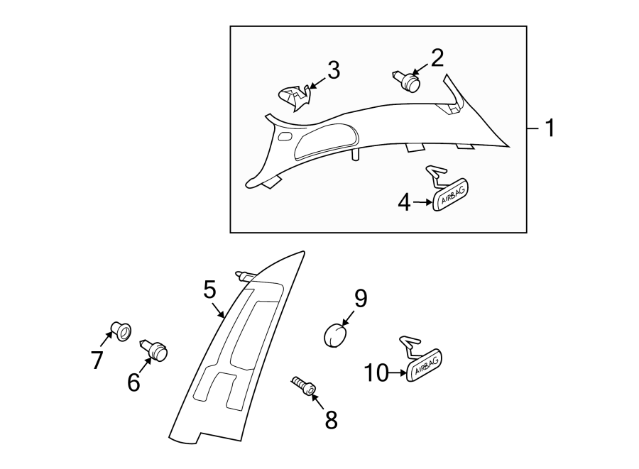 Lower Quarter Trim Trim Plate 1T0-853-437-B-31X