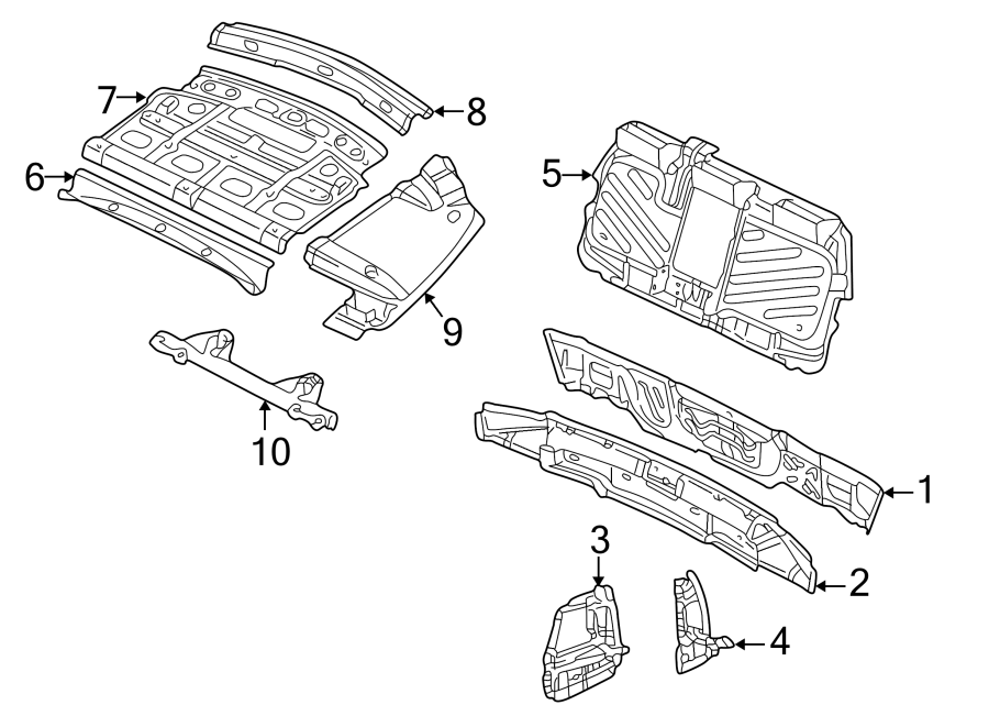 Rear Body Panel 3B9-814-339-D - View 3
