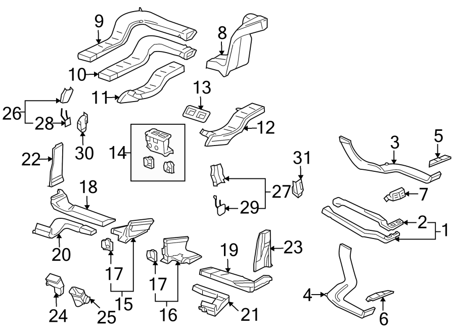 Dashboard Air Vent 7L0-819-624-B-01C - View 3