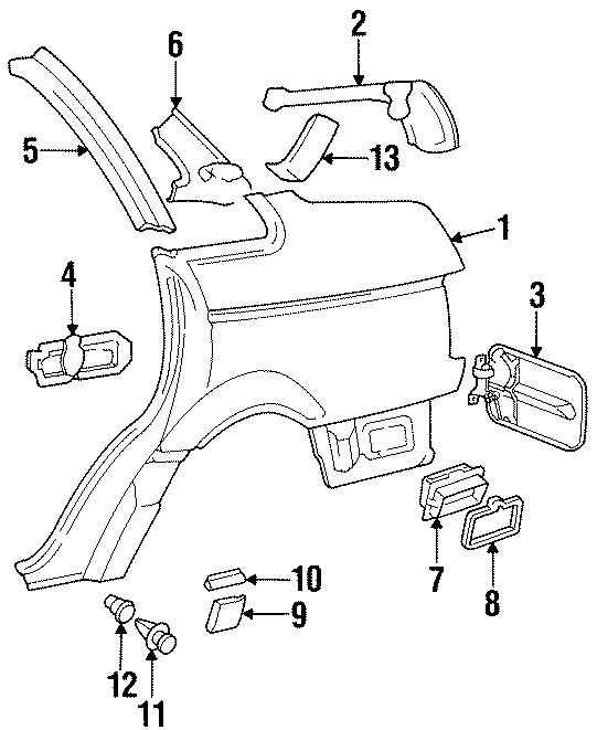 Fuel Door 3A5-809-905-C