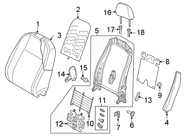 Headrest 5GM-881-903-G-TNI - View 7