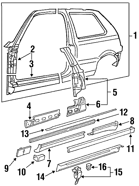 Uniside Assembly 1H6-809-606-H