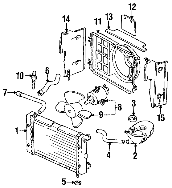 Engine Coolant Temperature Sender 043-906-163-A - View 2