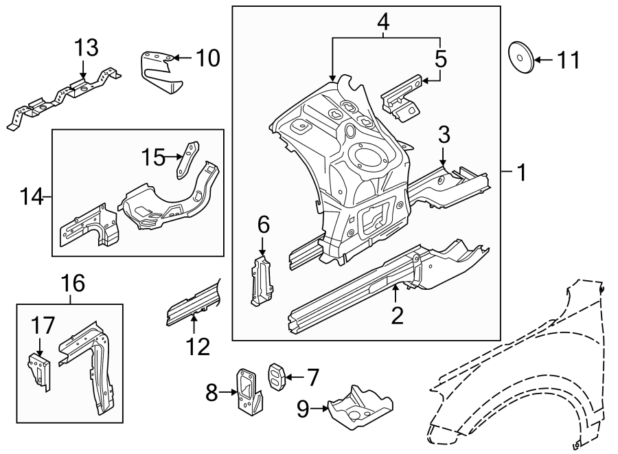 Front Support Support Bracket 7P6-806-635 - View 5