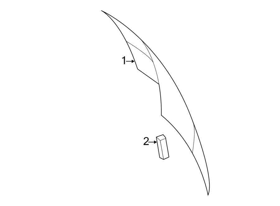 Lift Gate Glass Spacer 7B0-845-745