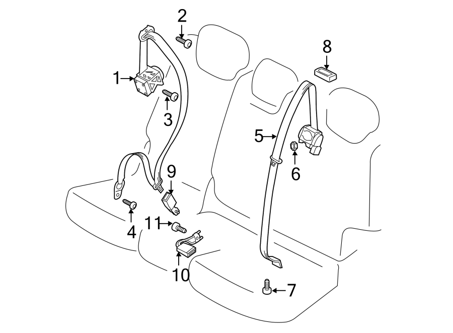 Seat Belt Lap And Shoulder Belt 7P0-857-805-H-HCP - View 6
