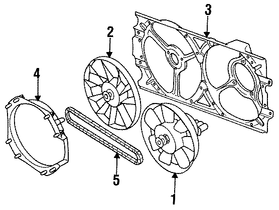 Engine Cooling Fan Blade 357-119-113-A
