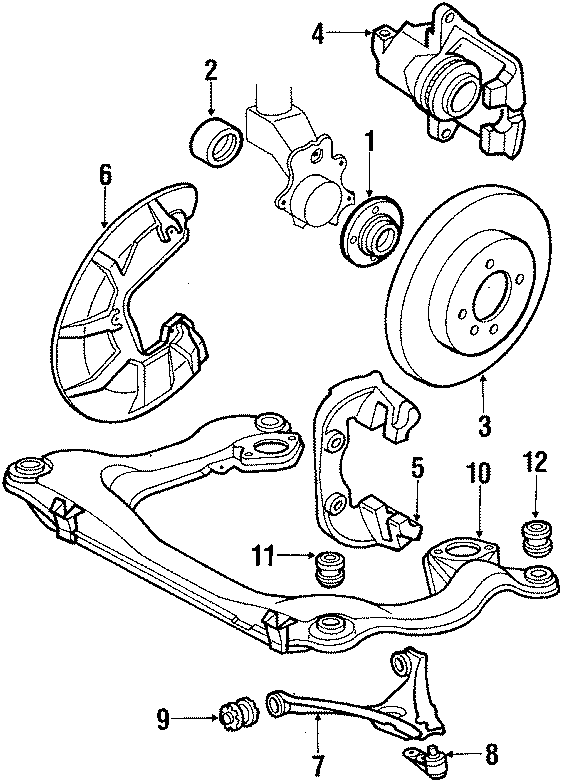 Disc Brake Caliper 443615124