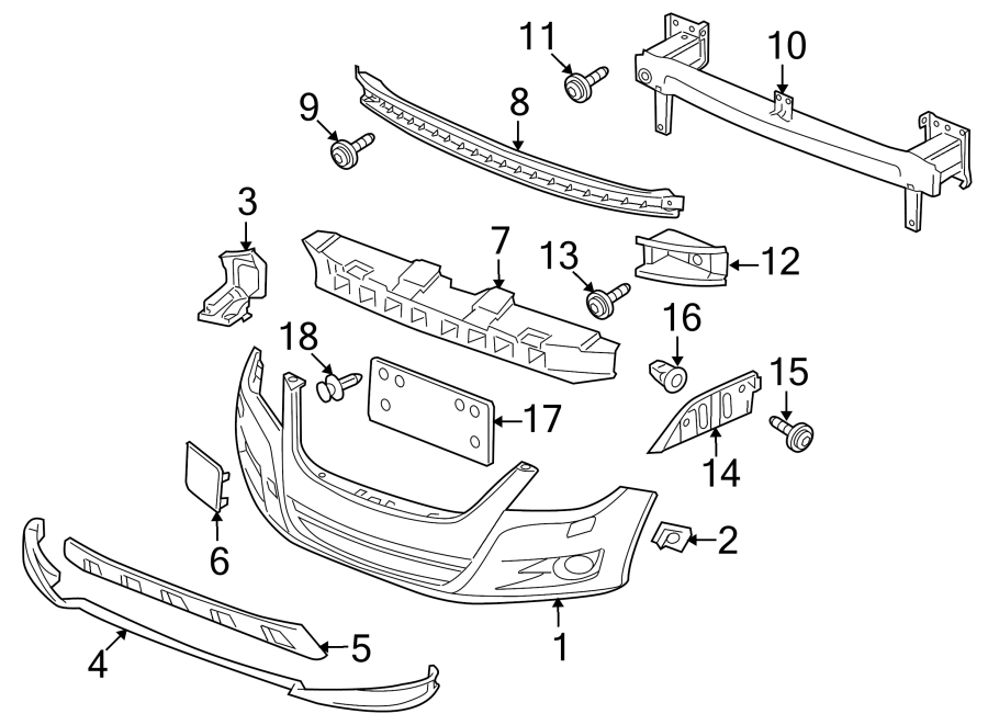 License Bracket 5N0-807-287-A-9B9 - View 2