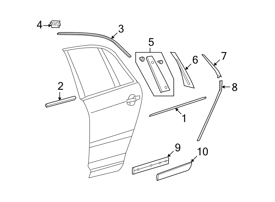 Lower Molding 3D7-854-950-A-V7S - View 6