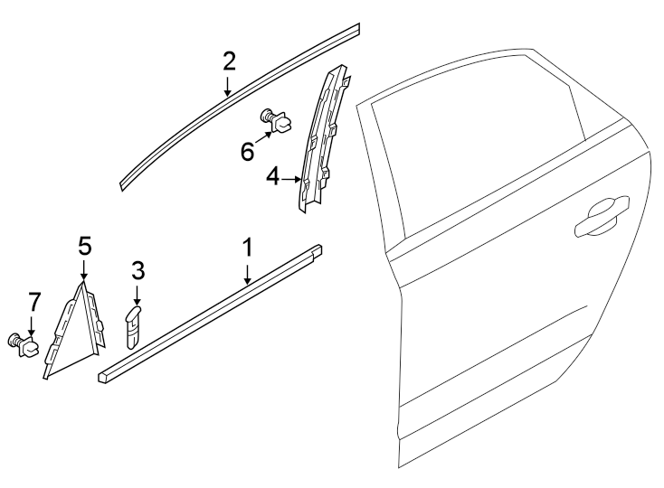 Belt Molding 561-839-476-D